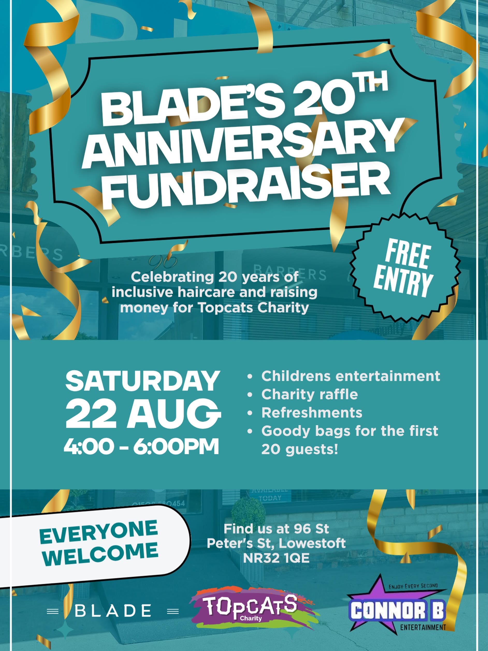 Blade’s 20th Anniversary Fundraiser!