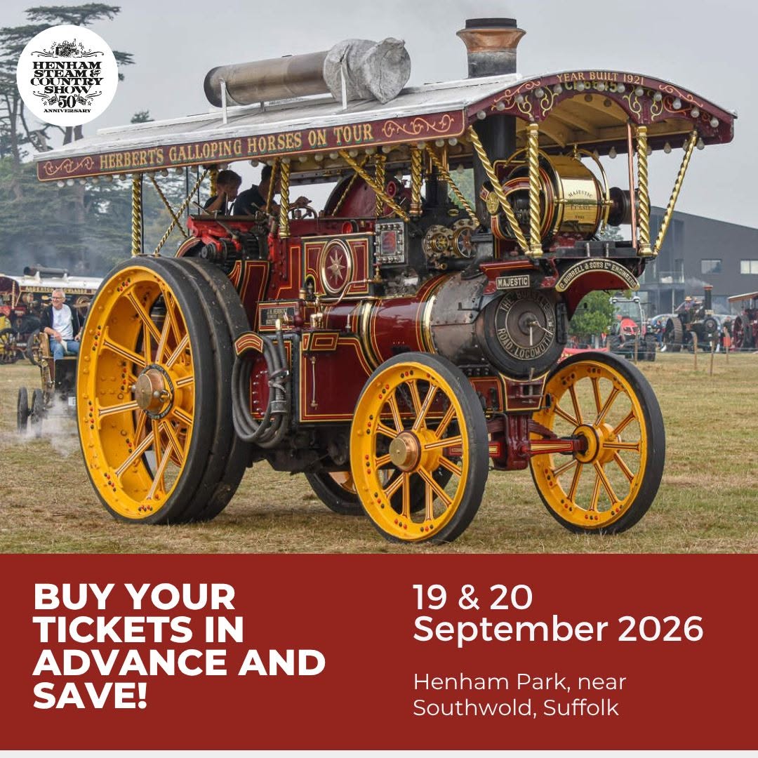 Henham Steam and Country Show 2026!