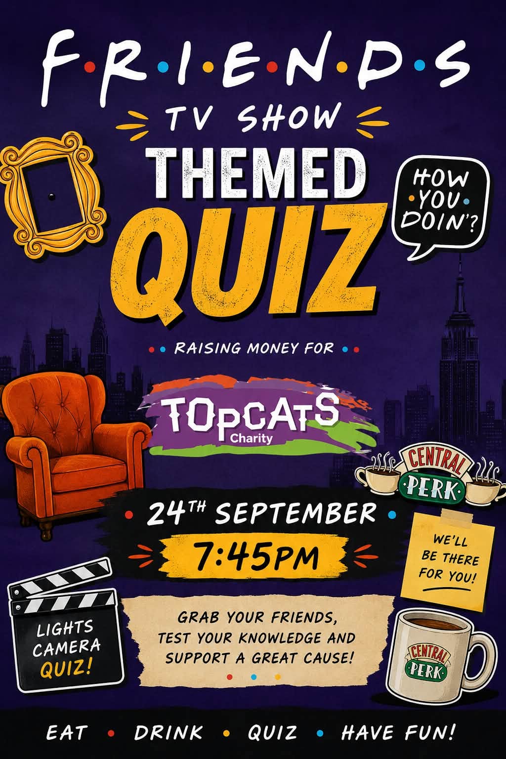 FRIENDS Quiz Night @ The Tramway Hotel!