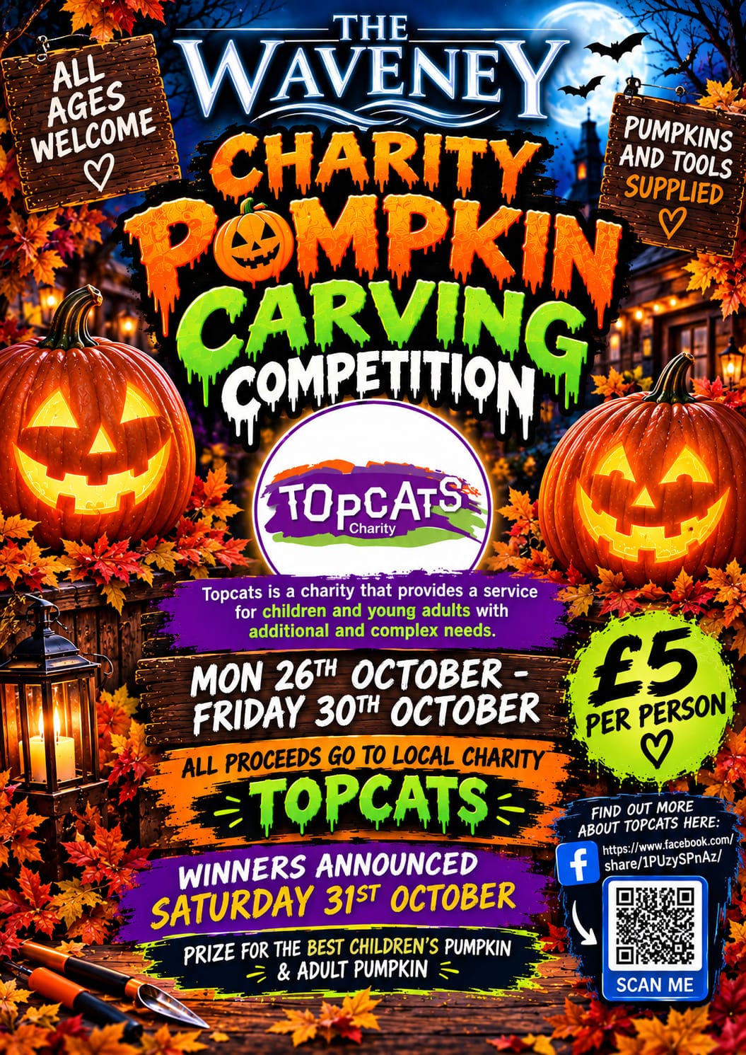 Pumpkin Carving Competition @ The Waveney, OB